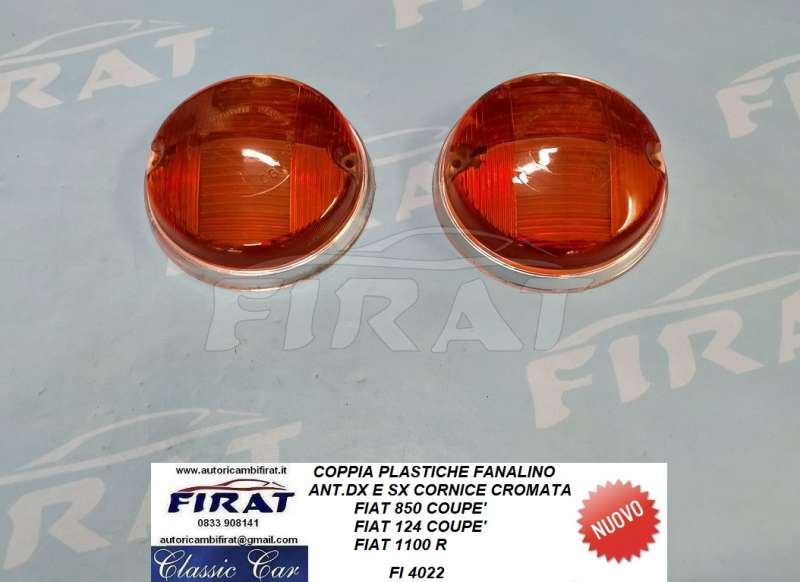 FANALINO FIAT 850-124 COUPE' 1100 R ANT.ARANCIO (PLASTICA 4022)